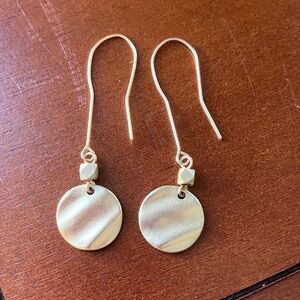 Chico's Gold Disc Dangle Earrings